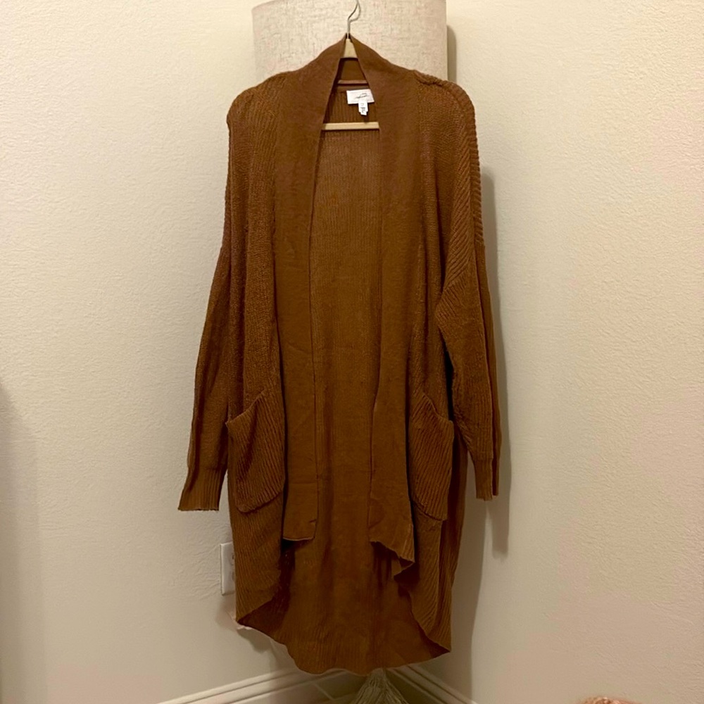 Soma Weekend Burnt Orange Duster with Pockets S/M